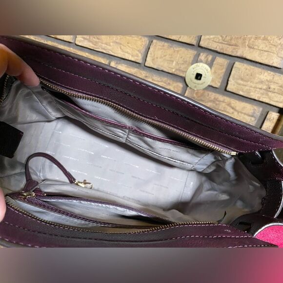 Michael kors Hamilton medium satchel burgundy - Picture 8 of 10
